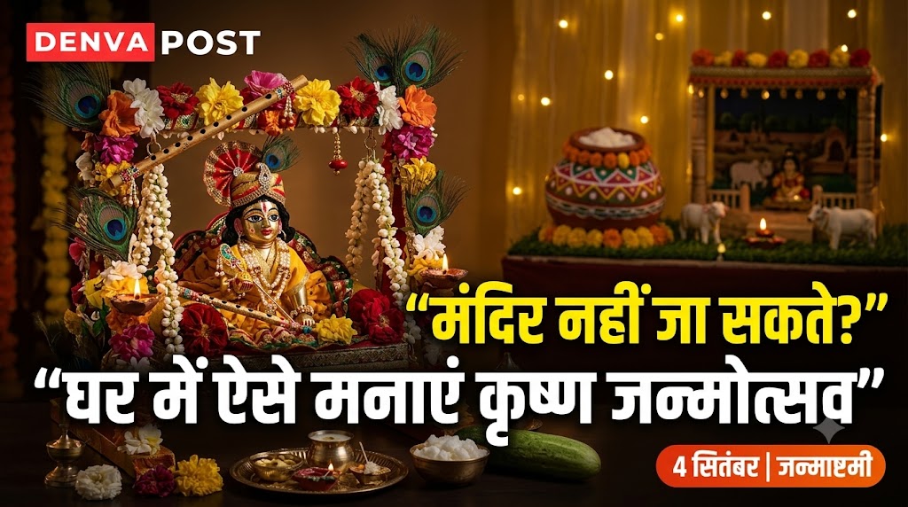 जन्माष्टमी पर मंदिर न जा पाएं तो घर में ऐसे मनाएं कृष्ण जन्मोत्सव