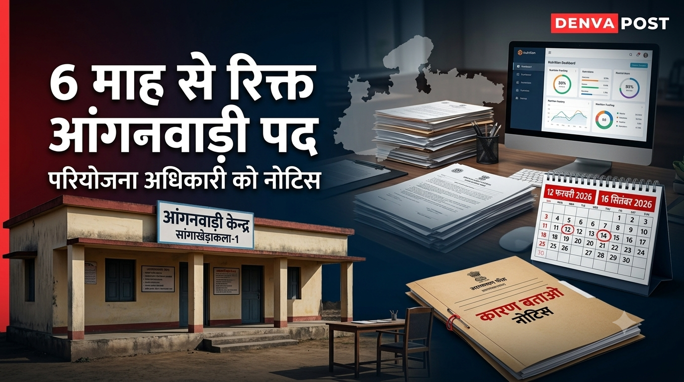 छह माह से रिक्त आंगनवाड़ी कार्यकर्ता पद, माखननगर परियोजना अधिकारी को कारण बताओ नोटिस