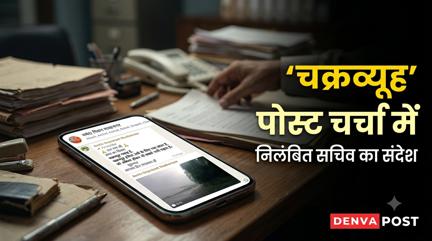 निलंबित सचिव ओम प्रकाश भदौरिया का ‘चक्रव्यूह’ वाला पोस्ट चर्चा में, सोशल मीडिया पर लगाए जा रहे कयास