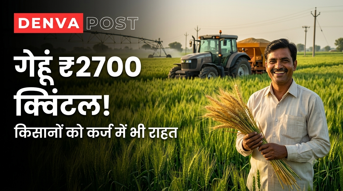 मध्यप्रदेश में गेहूं की सरकारी खरीदी ₹2700 प्रति क्विंटल पर, किसानों को कर्ज चुकाने में भी राहत