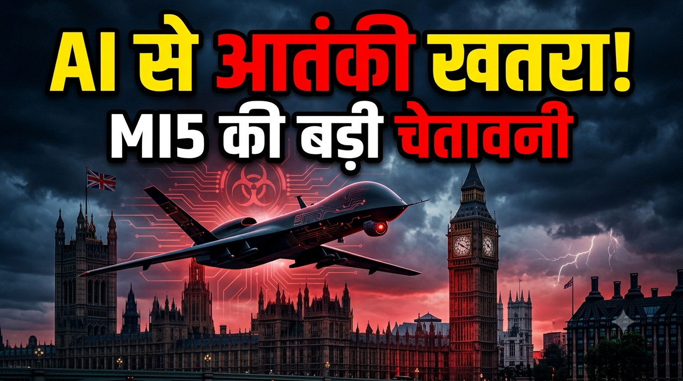 AI से आतंकवादी हमलों का खतरा! ब्रिटेन की खुफिया एजेंसी MI5 ने दी चेतावनी, ड्रोन और जैव हथियारों पर जताई चिंता