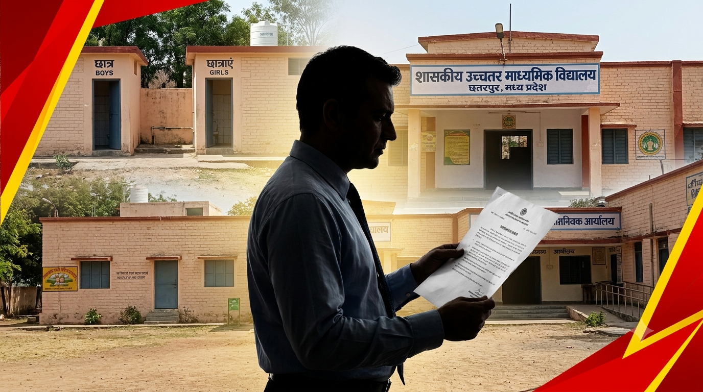 बालिका टॉयलेट इस्तेमाल करने समेत गंभीर आरोप, छतरपुर के स्कूल प्राचार्य निलंबित