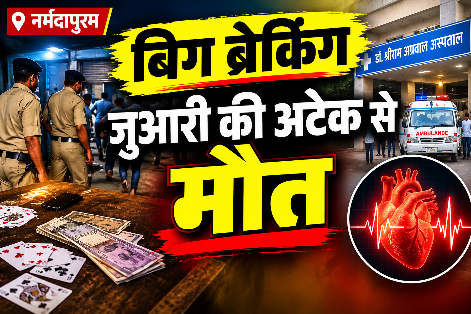 नर्मदापुरम में पुलिस की कार्रवाई के दौरान भाग रहे व्यक्ति की मौत, गंभीर हृदय रोग से था पीड़ित