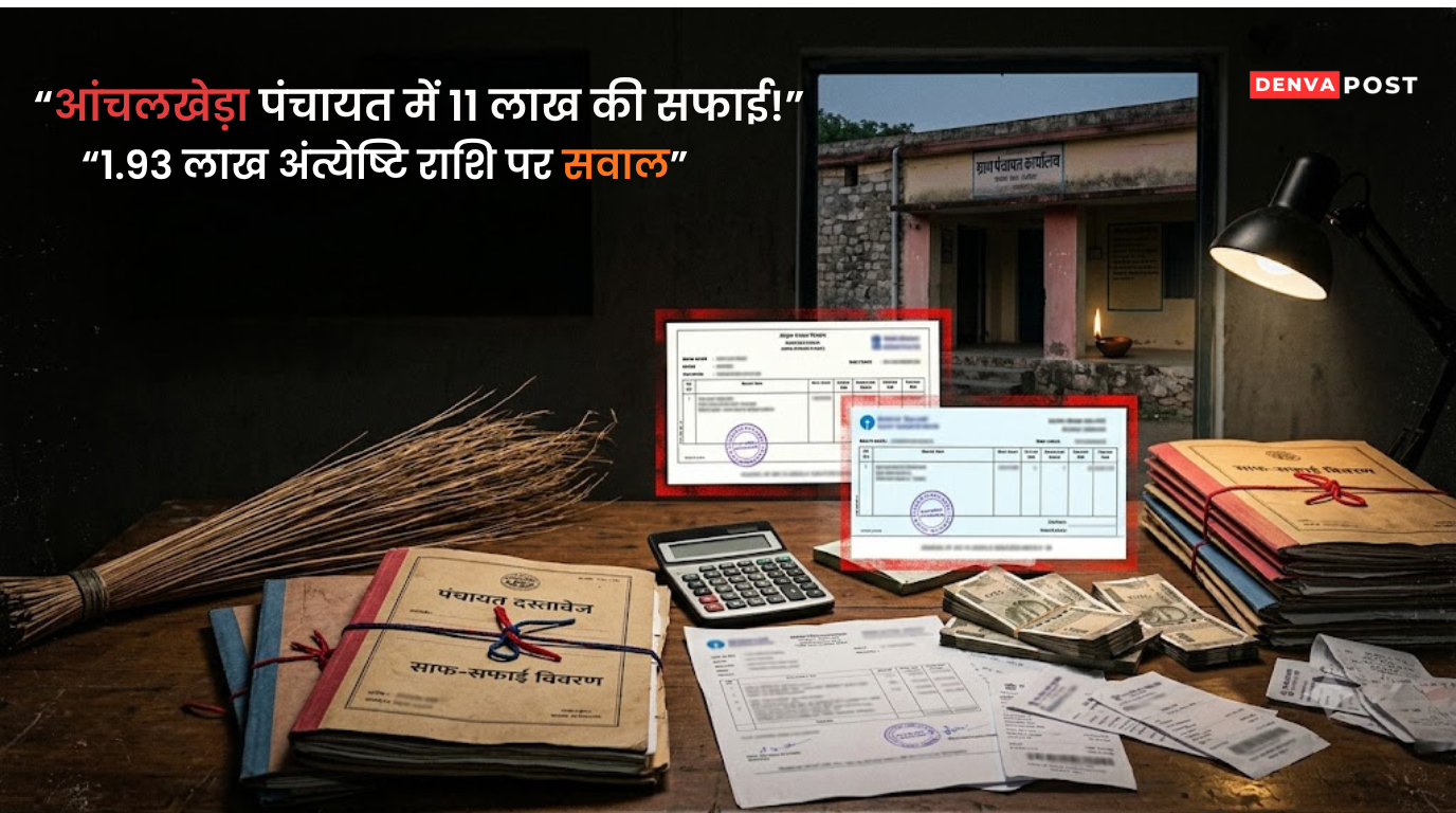 आंचलखेड़ा का 'सफाई' मॉडल: 5वें वित्त के 12 लाख सफाचट, अंत्येष्टि के नाम पर भी सचिव का 'अंतिम' हाथ साफ!