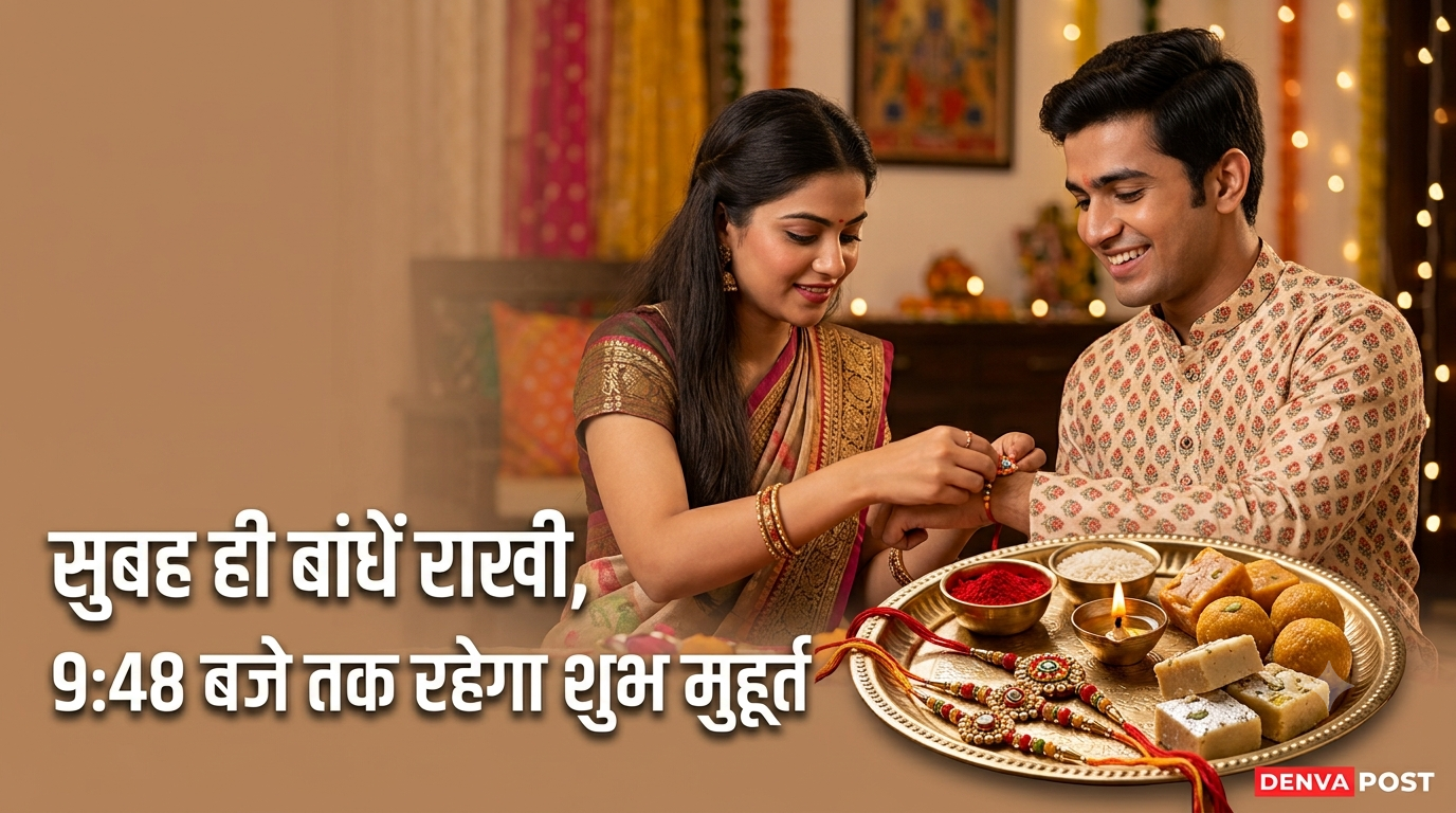 Raksha Bandhan 2026: सुबह ही बांधनी होगी राखी, 9:48 बजे तक रहेगा शुभ मुहूर्त; भद्रा भी नहीं बनेगी बाधा