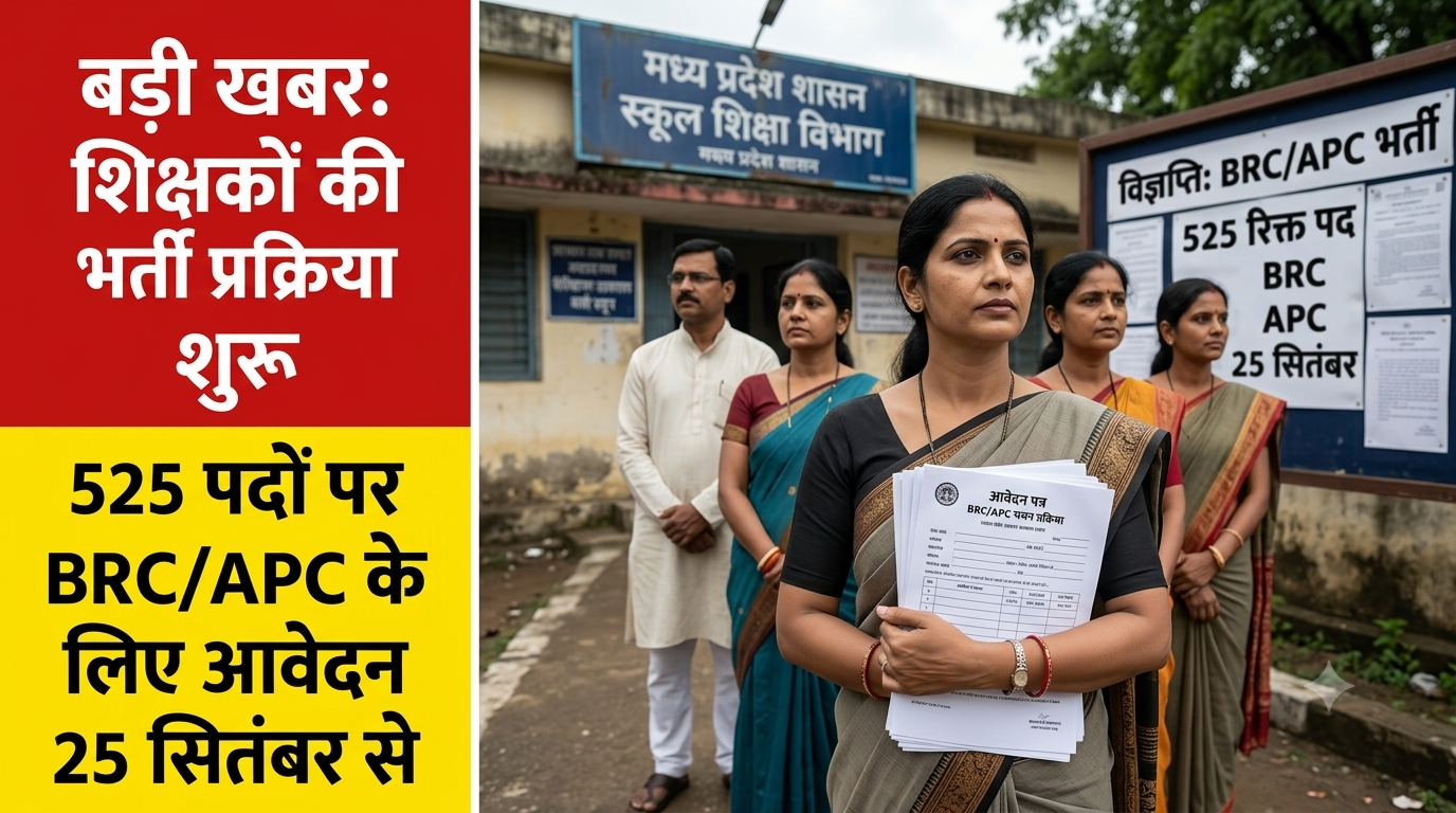 मध्यप्रदेश में BRC-APC के करीब 525 पदों पर भर्ती की तैयारी