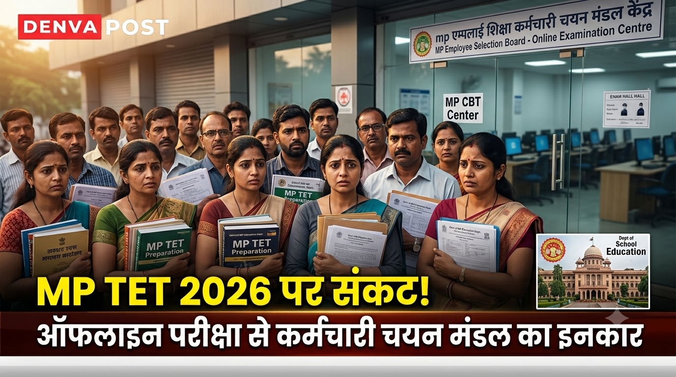 MP TET 2026:ऑफलाइन परीक्षा कराने से कर्मचारी चयन मंडल का इनकार