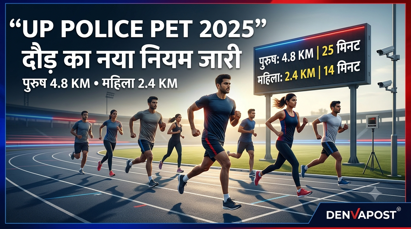 UP Police Constable PET 2025: पुरुषों को 4.8 KM और महिलाओं को 2.4 KM दौड़, जानें पूरी प्रक्रिया