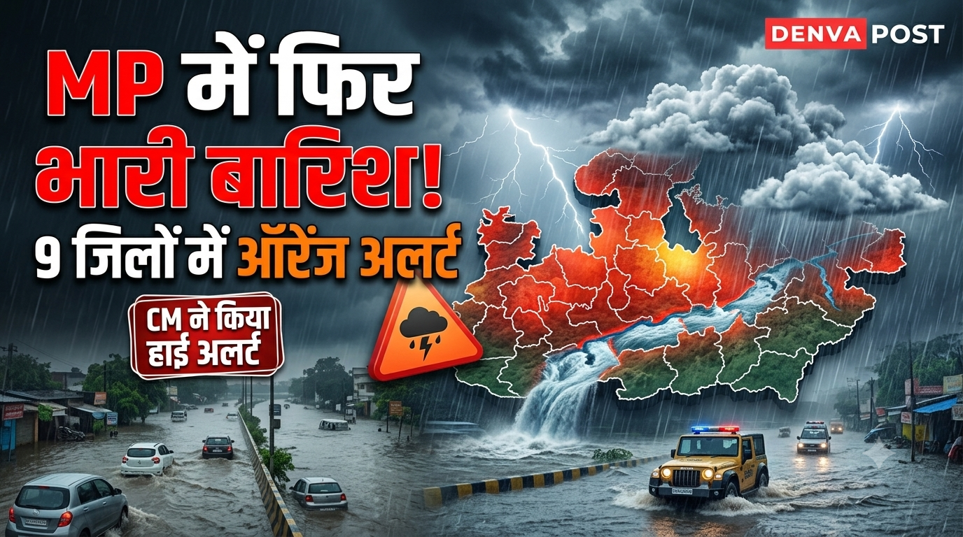 MP Weather Alert: 9 जिलों में अति भारी बारिश का अलर्ट, CM हाई अलर्ट