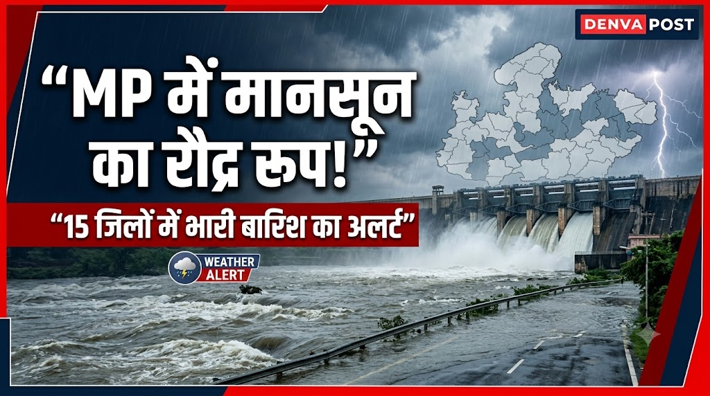 MP Weather: मध्यप्रदेश में मानसून का रौद्र रूप, नदियां उफान पर; 15 जिलों में भारी बारिश का अलर्ट