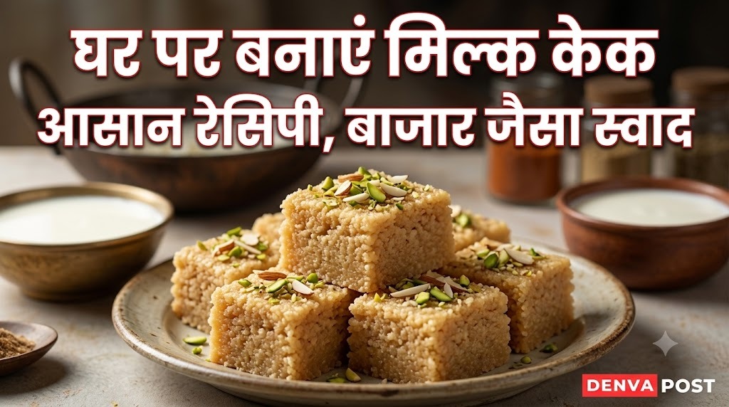 घर पर बनाएं स्वादिष्ट मिल्क केक, आसान रेसिपी से मिलेगा बाजार जैसा स्वाद