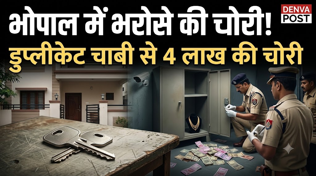 मकान मालिक के भरोसे को बनाया निशाना, डुप्लीकेट चाबी से 4 लाख की चोरी