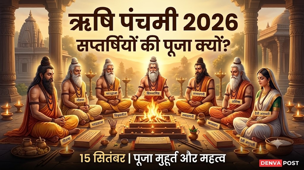 ऋषि पंचमी पर देवी-देवताओं की नहीं, सप्तर्षियों की पूजा क्यों होती है? जानें तारीख, मुहूर्त और धार्मिक महत्व