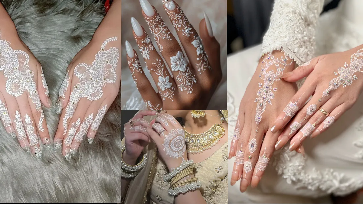 White Mehndi Design: त्योहारों पर लाल मेहंदी की जगह ट्राई करें सफेद मेहंदी, हाथों की खूबसूरती बढ़ाएंगे ये आकर्षक डिजाइन