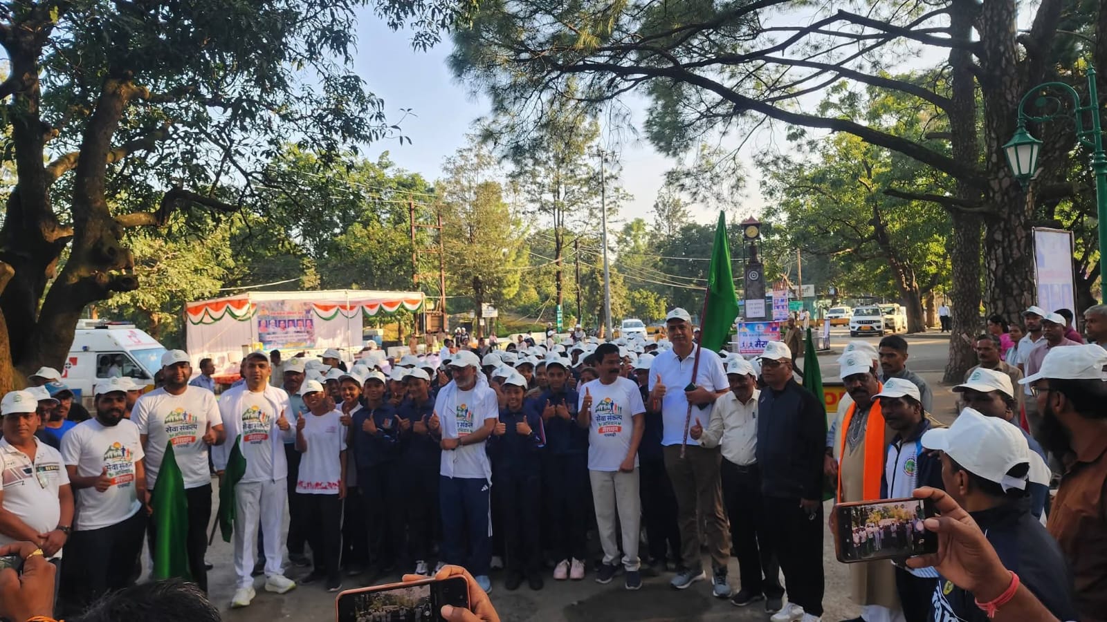 पचमढ़ी में सेवा संकल्प अभियान के तहत मैराथन, 500 से अधिक लोगों ने लगाई दौड़