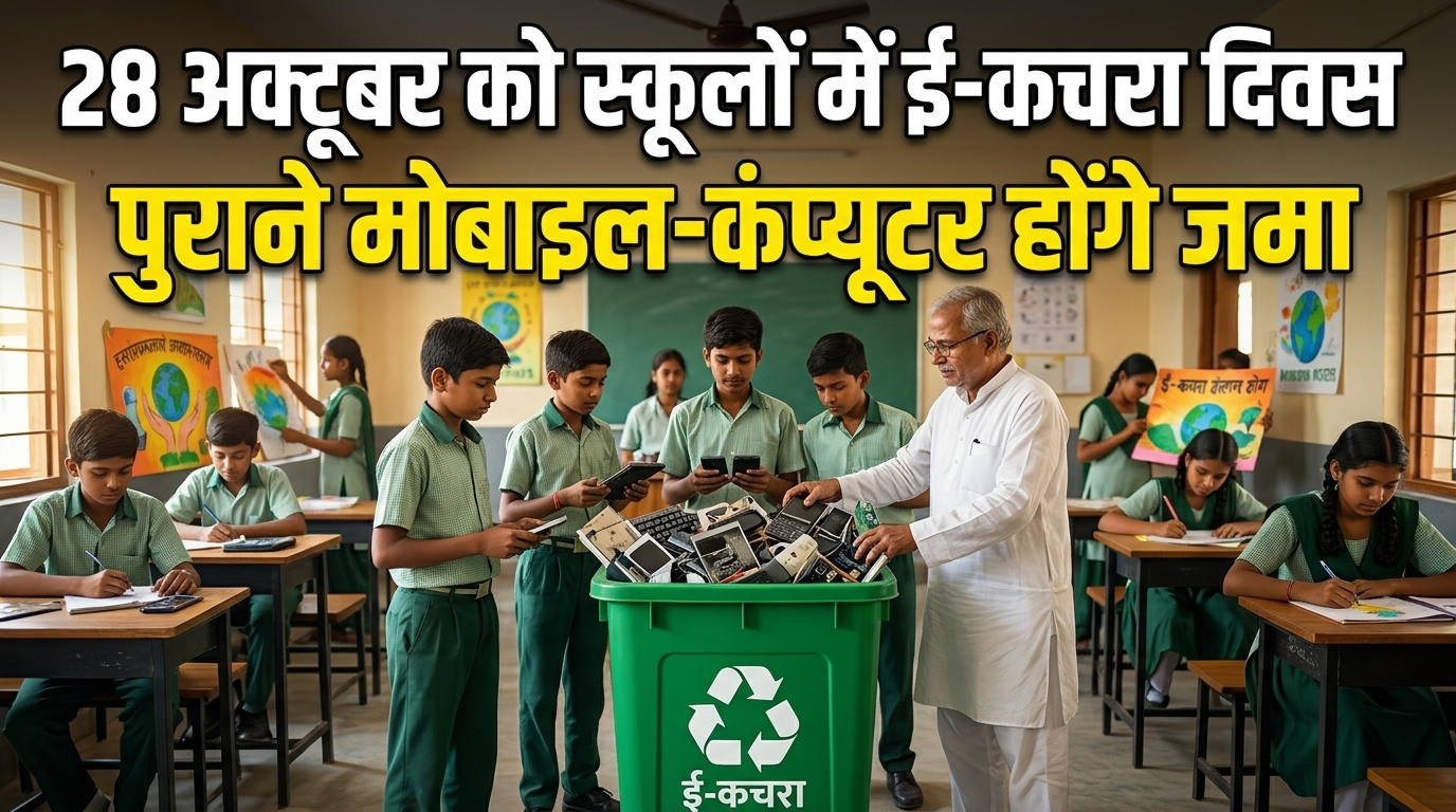 MP के सभी स्कूलों में 28 अक्टूबर को ई-कचरा प्रबंधन दिवस, पुराने मोबाइल-कंप्यूटर होंगे जमा